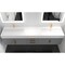 Castello Usa Amazon 84-inch Gray Vanity Set with White Top and Gold Handles CB-MC-84G-GLD-2056-WH - alternate 4